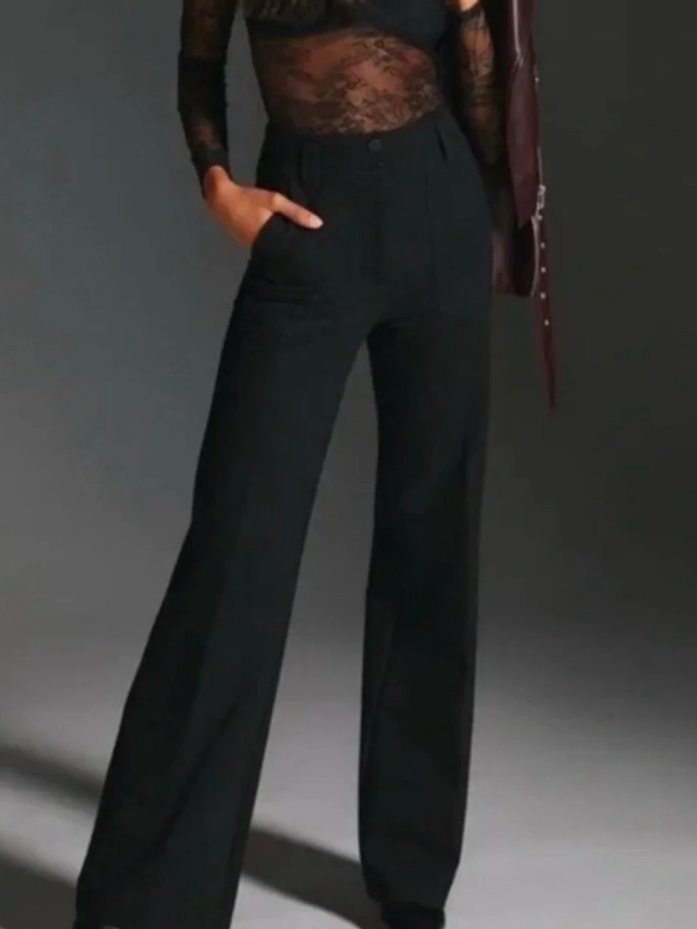 Anthropologie X Maeve Naomi Black wide leg  Pants